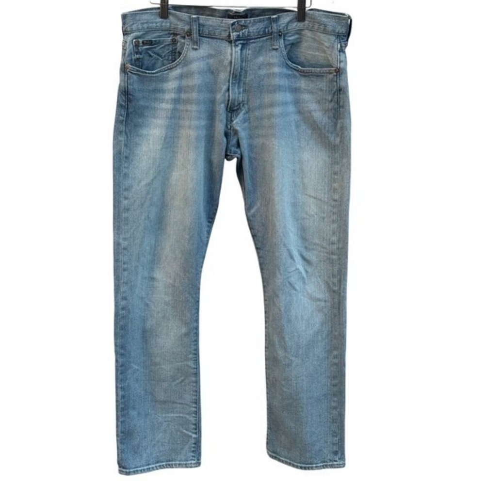 Polo Ralph Lauren Men Jeans Light Wash Straight Fit Size 36x32